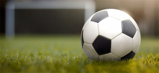 Soccer ball on grass