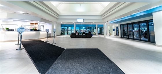 Interior photo of the CCAC lobby