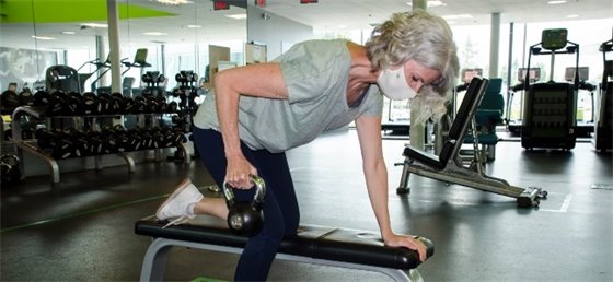 Adult working out 