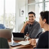 Group of people in a business meeting