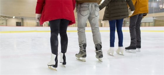 Four youth skating