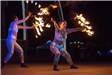 Fire Dancers on Stage
