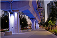Guideway Pillars - Opening Show Changes Colours