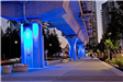 Guideway Pillars - Blue