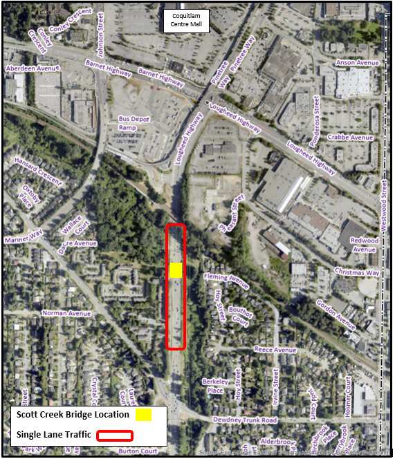 Scott Creek Bridge Deck Location Map