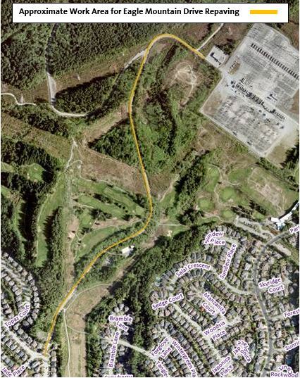 Location Map for Eagle Mountain Drive Repaving