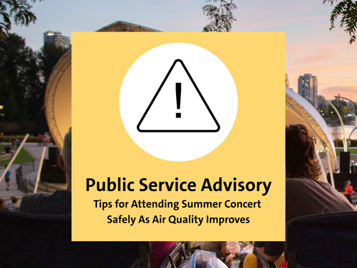 PSA: Tips for Attending Coquitlam Summer Concert Safely As Air Quality Improves