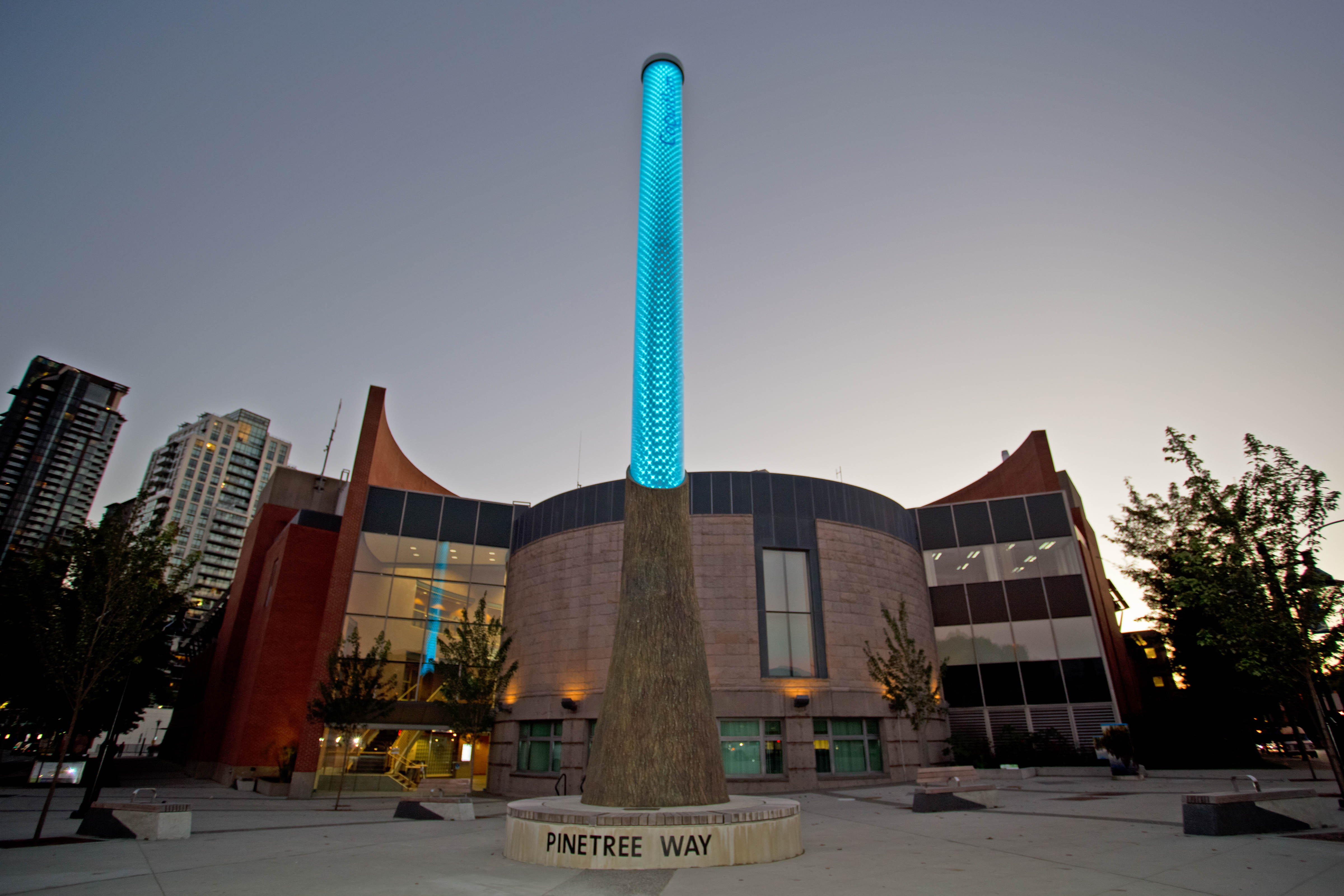 Light Column - Cyan Awareness