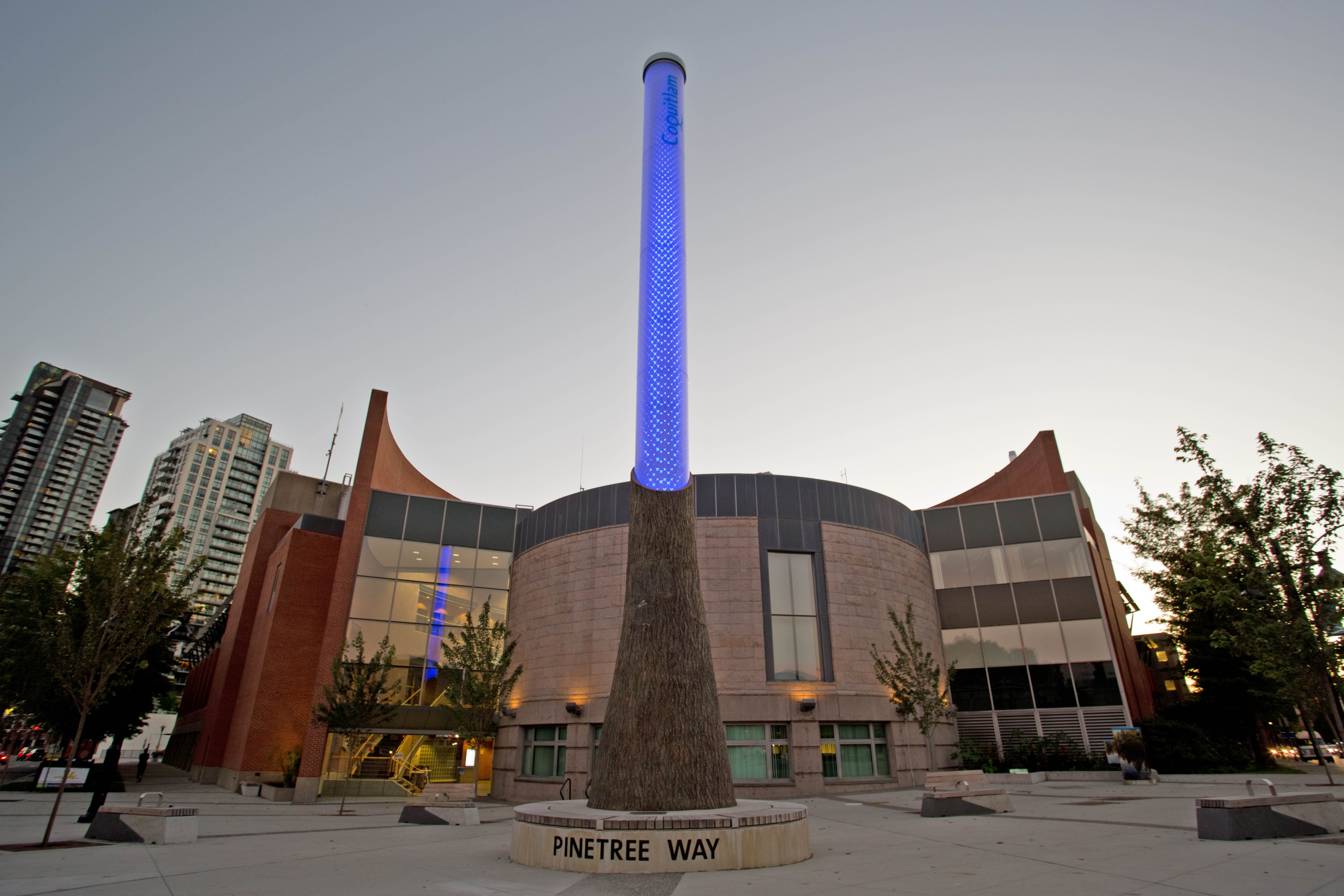 Light Column - Blue Awareness