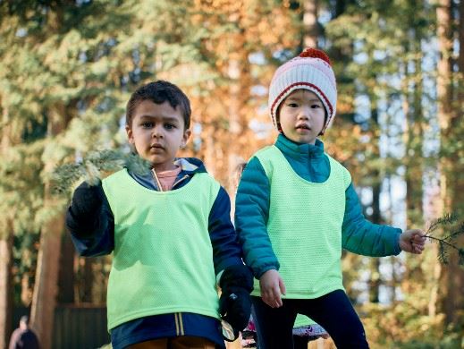 Two kids in outdoor program