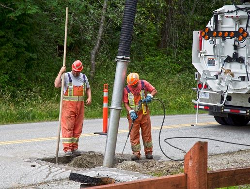 Sewer maintenance work