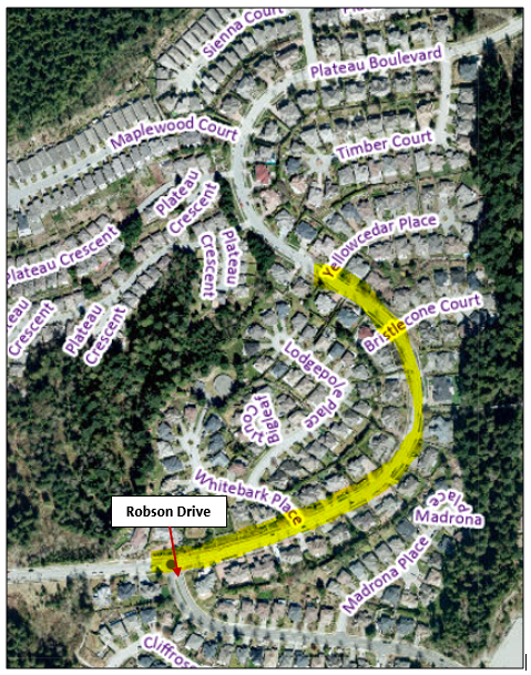 Plateau Boulevard Paving-Yellowcedar to Robson