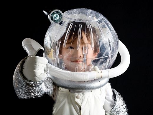 Young boy in Halloween costume