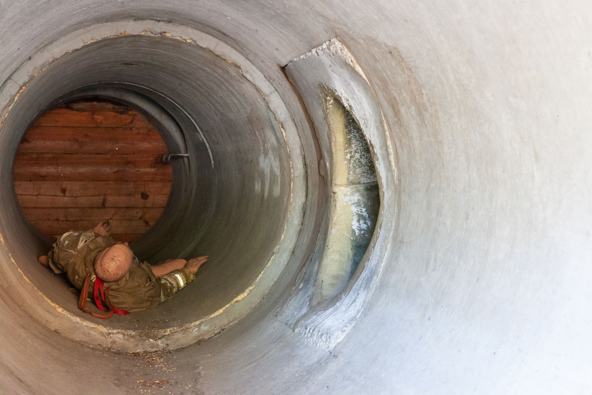 Fire training tunnel at fire training centre