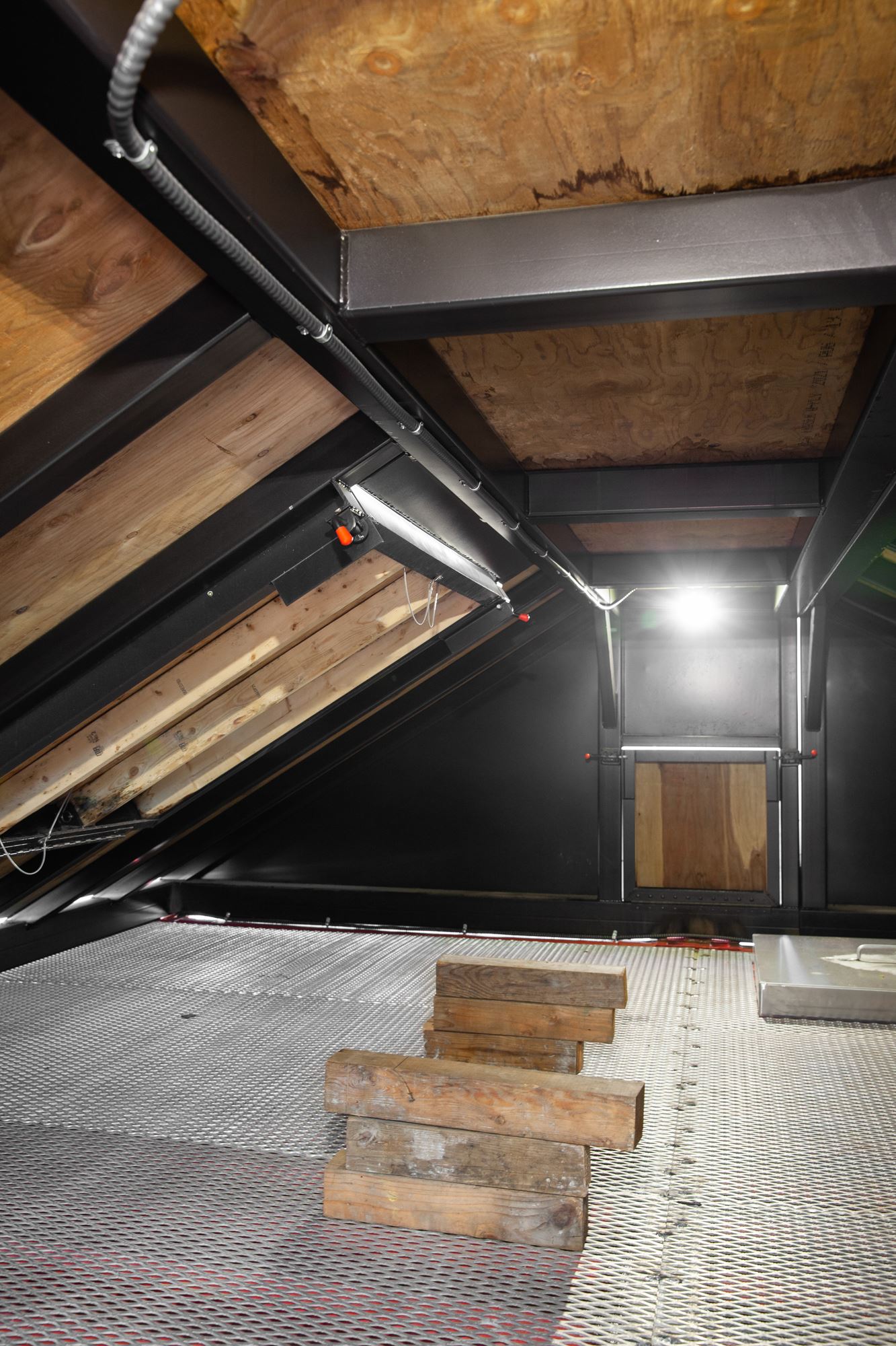 Coquitlam Fire Training Centre sloped ceiling interior