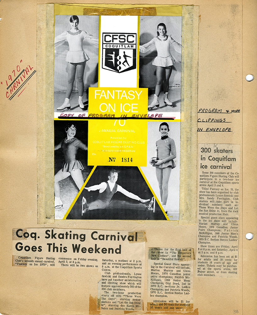 Coquitlam Figure Skating Club Scrapbook, Page 38 (JPG) Opens in new window