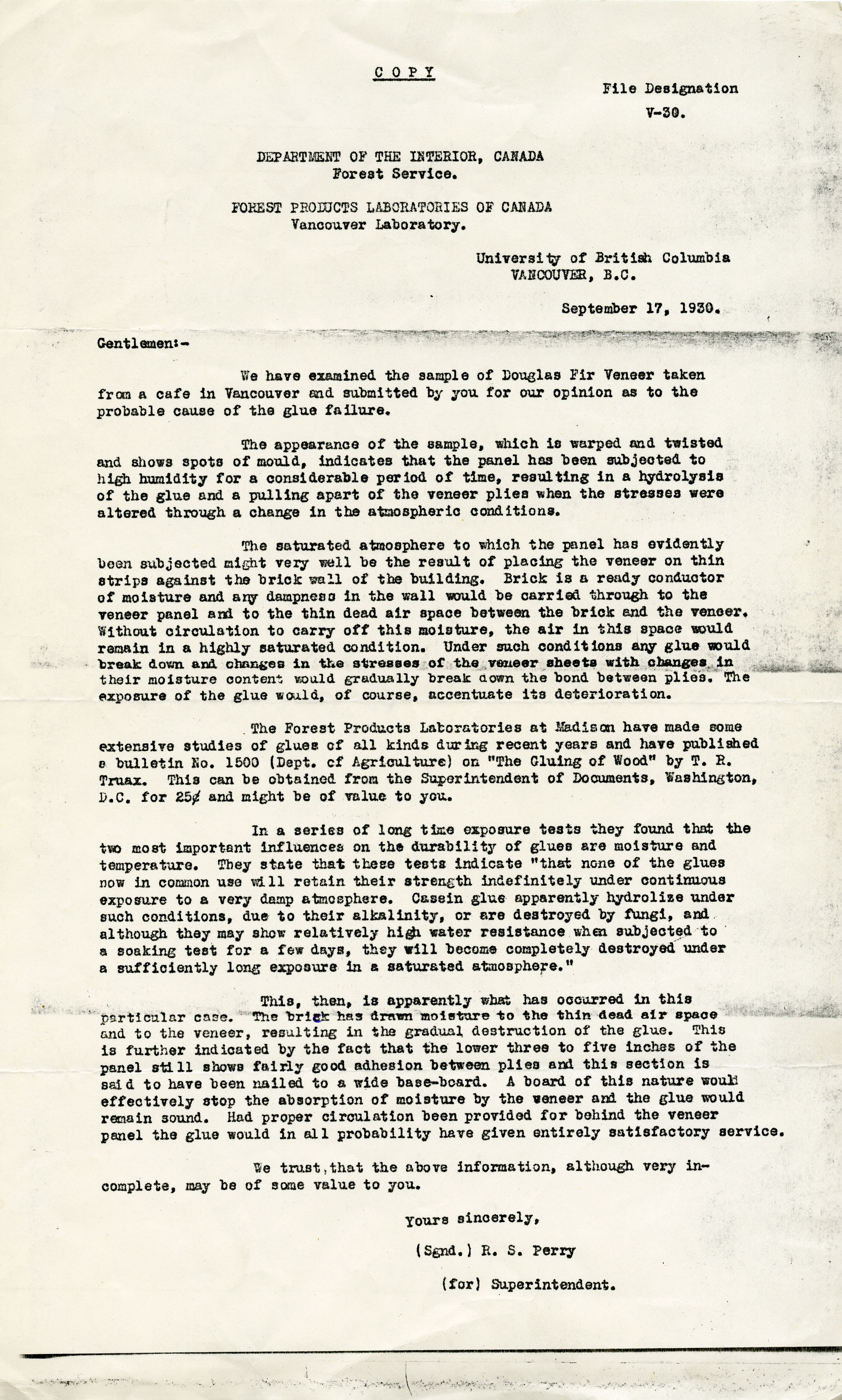 Correspondence, 1930 (JPG) Opens in new window
