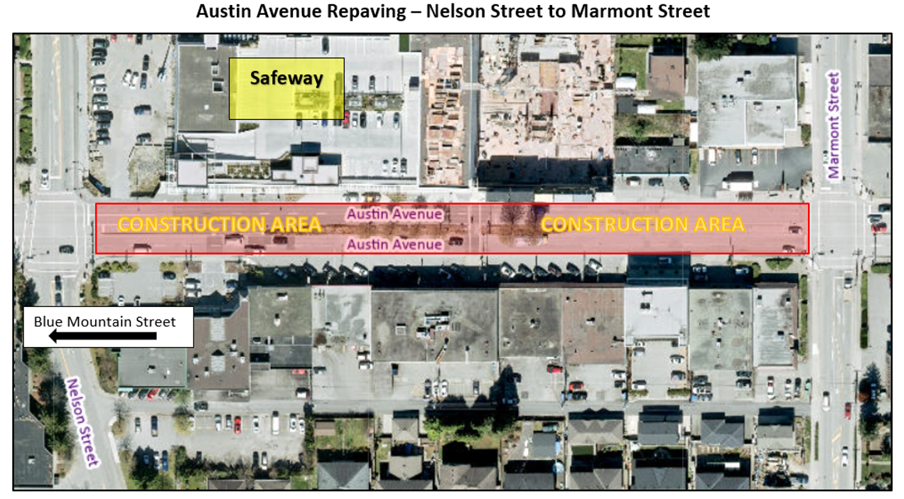 Austin Ave. Repaving-Night work